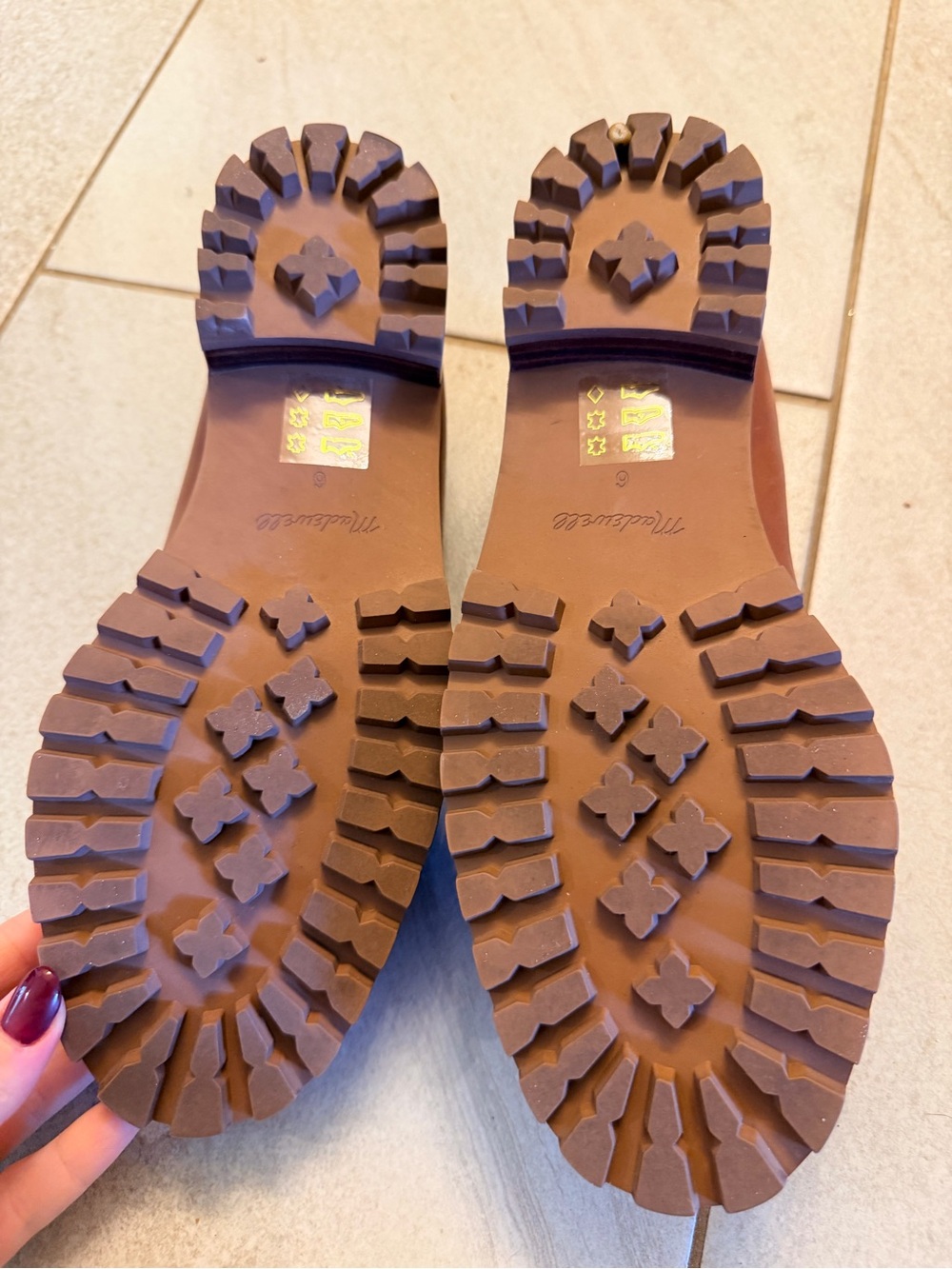 Madewell Women's Tan Leather Penny Loafers - Picture 4 of 6